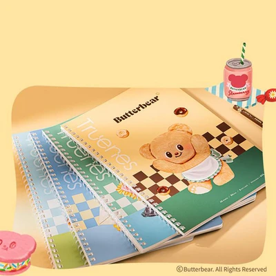 Gambar Deli Notebook B5 Spiral Butterbear Random