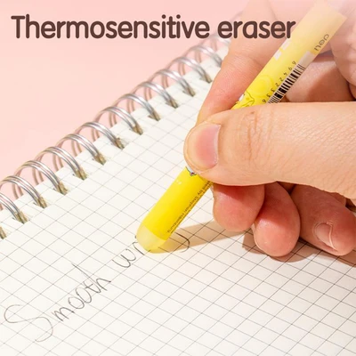 Gambar Deli Pulpen Gel Hitam Erasable 0.5 Mm Spongebob G93bk Random