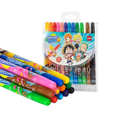 Gambar Deli Crayon 12 Warna Twistable One Piece - Mix