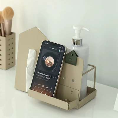 Gambar Stora Pegra Organizer Meja Medium - Krem Beige