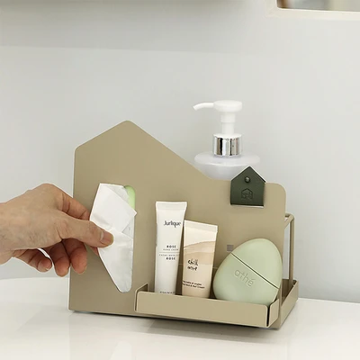 Gambar Stora Pegra Organizer Meja Medium - Krem Beige