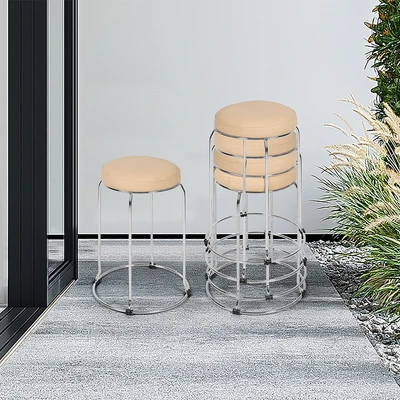 Gambar Soleil Orion Bangku Susun Dengan Bantalan - Krem Beige