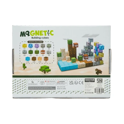 Gambar Kiddy Star Puzzle Magnetic Building Cubes Set 88 Pcs - Mix