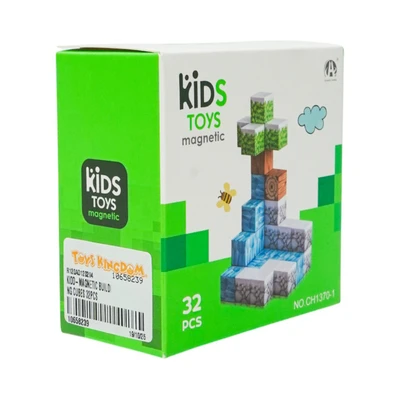 Gambar Kiddy Star Puzzle Magnetic Building Cubes Set 32 Pcs - Mix