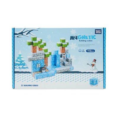 Gambar Kiddy Star Puzzle Magnetic Blocks Ice & Snow Set 113 Pcs - Mix