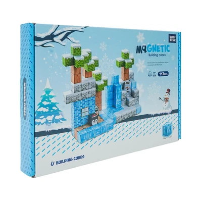 Gambar Kiddy Star Puzzle Magnetic Blocks Ice & Snow Set 113 Pcs - Mix