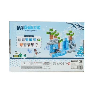 Gambar Kiddy Star Puzzle Magnetic Blocks Ice & Snow Set 113 Pcs - Mix