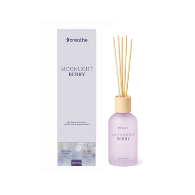 Gambar Breathe Moonlight Berry Reed Diffuser 200 ml - Ungu
