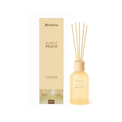 Gambar Breathe Sunlit Peach Reed Diffuser 200 ml - Peach