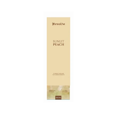 Gambar Breathe Sunlit Peach Reed Diffuser 200 ml - Peach