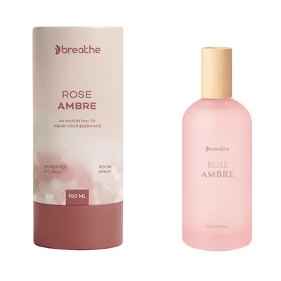 Gambar Breathe Rose Ambre Spray Pengharum Ruangan 100 ml - Pink
