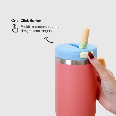 Gambar Picas Botol Vacuum Flask Pop Sip Dengan Handle 1 Liter Random