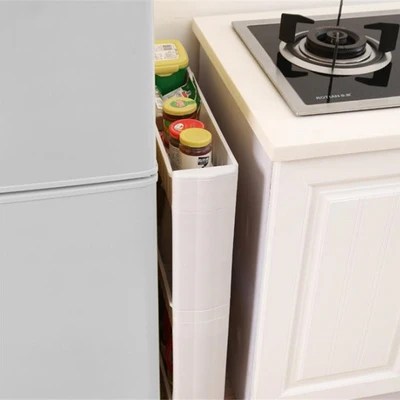 Gambar Stora Rak Troli Slim 4 Tingkat 54x13x103 cm - Putih