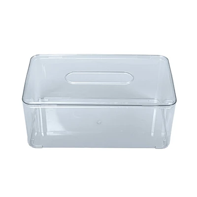 Gambar Stora 23.5x13.5x9.7 cm Kotak Tisu Frosted Plastik - Biru