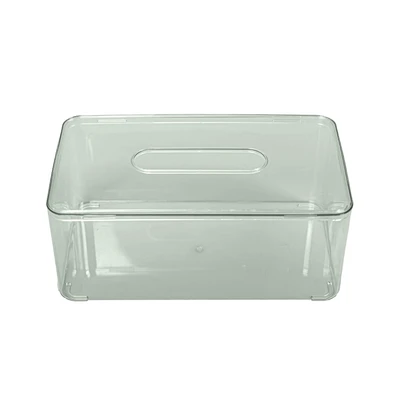 Gambar Stora 23.5x13.5x9.7 cm Kotak Tisu Frosted Plastik - Hijau