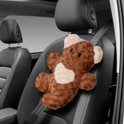 Gambar Otto Klasse Bantal Peluk Sabuk Pengaman Mobil Bear - Cokelat