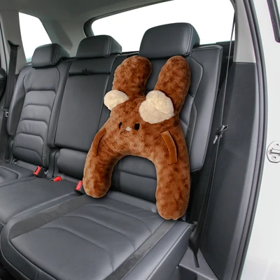 Gambar Otto Klasse Bantal Sabuk Pengaman Mobil Anak X Shape Bear - Cokelat
