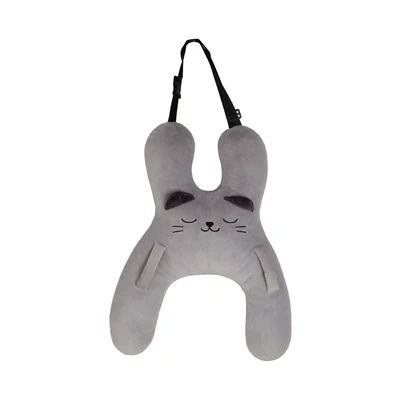 Gambar Otto Klasse Bantal Sabuk Pengaman Mobil Anak X Shape Cat - Abu-abu