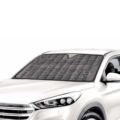Gambar Skechers Pelindung Kaca Mobil Sunshade Front - Abu-Abu