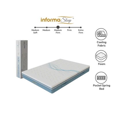 Gambar Informa Sleep 120x200x30 cm Thermocycle Kasur Pocket Springbed In Box
