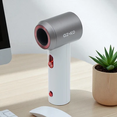 Gambar Azko Kipas Angin Portabel Rechargeable - Putih/Abu-Abu