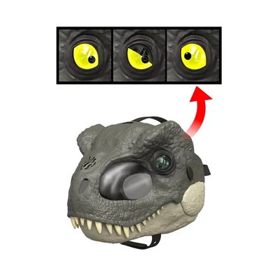 Gambar Jurassic World Roleplay Mask Rage & Roar Tyrannosaurus Rex - Abu-abu