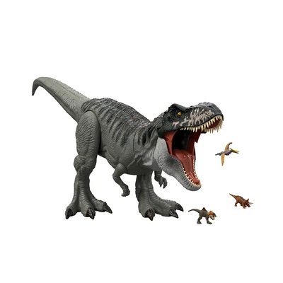 Gambar Jurassic World Rebirth Figure Super Colossal Tyrannosaurus Rex - Abu-abu