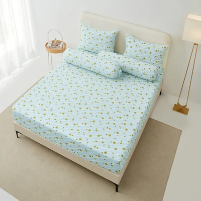 Gambar Informa 160x200 cm Set 5 Pcs Seprai Queen Microfiber Carra