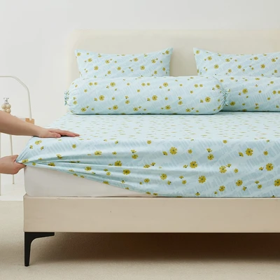 Gambar Informa 160x200 cm Set 5 Pcs Seprai Queen Microfiber Carra