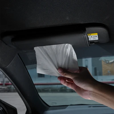 Gambar Otto Klasse Tempat Tisu Mobil Sun Visor PVC - Hitam