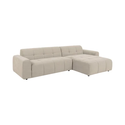 Gambar Nordia Columbia Sofa L Sectional Fabric Caso - Krem