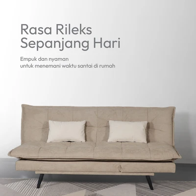 Gambar Informa Berlin Sofa Bed Fabric - Krem