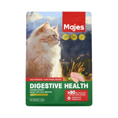 Gambar Majes Makanan Kucing Kering Adult Digestive Health Chicken 1.2 kg