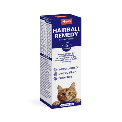 Gambar Majes Gel Suplemen Kucing All Life Stages Hairball Remedy 55 gr