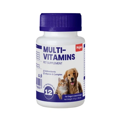 Gambar Majes Suplemen Anjing & Kucing All Life Stages Multi Vitamins 100 Tablet