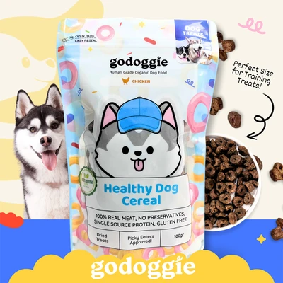 Gambar Godoggie Camilan Anjing Healthy Dog Cereal Chicken 50 pcs