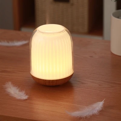 Gambar Breathe Hikari Ultrasonic Diffuser Aroma - Cokelat Kayu/Putih