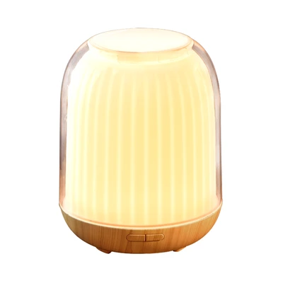 Gambar Breathe Hikari Ultrasonic Diffuser Aroma - Cokelat Kayu/Putih
