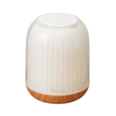 Gambar Breathe Hikari Ultrasonic Diffuser Aroma - Cokelat Kayu/Putih