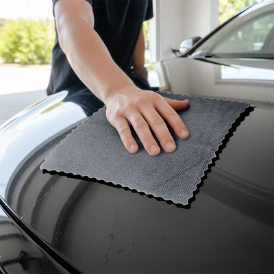 Gambar Proclean Kain Lap Microfiber Terry 22x22 cm Set 30 pcs - Abu-Abu