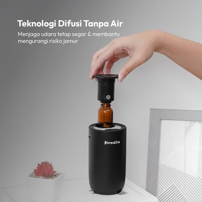 Gambar Breathe Diffuser Aromaterapi Portable - Hitam