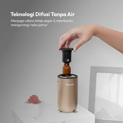 Gambar Breathe Diffuser Aromaterapi Portable - Gold