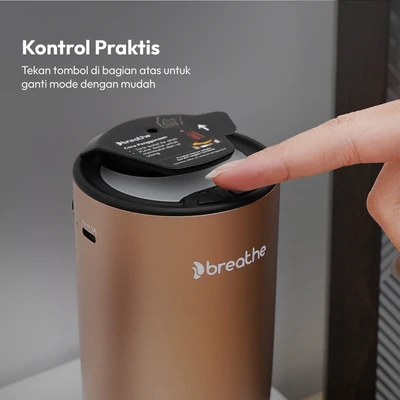Gambar Breathe Diffuser Aromaterapi Portable - Gold