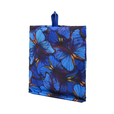 Gambar Passport Tas Belanja Lipat Vivid Flower - Biru