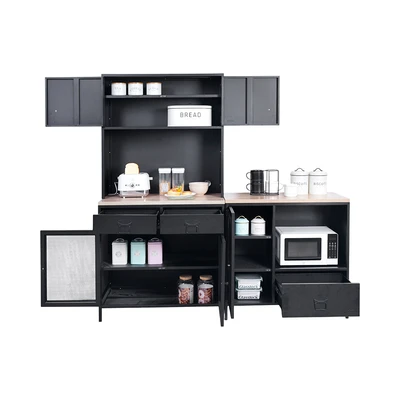 Gambar Informa Levon Kitchen Set Dengan Top - Hitam