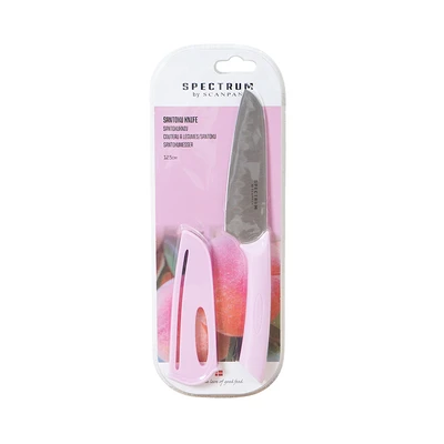 Gambar Scanpan 5 inci Spectrum Pisau Santoku - Pink