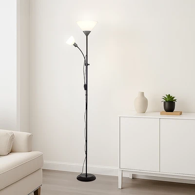 Gambar Informa Lucy Lampu Lantai E14 & E27 - Hitam