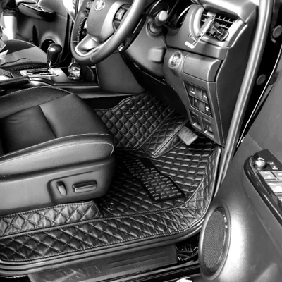 Gambar Otto Klasse Fullset Karpet Mobil Denza D9 2025-Now Synthetic Leather - Hitam