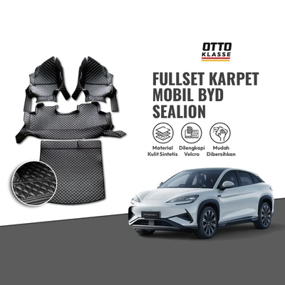 Gambar Otto Klasse Fullset Karpet Mobil Byd Sealion 2025-Now Synthetic Leather - Hitam