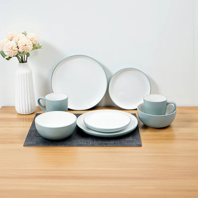 Gambar Appetite Mason Perlengkapan Makan Stoneware Set 8 pcs - Hijau
